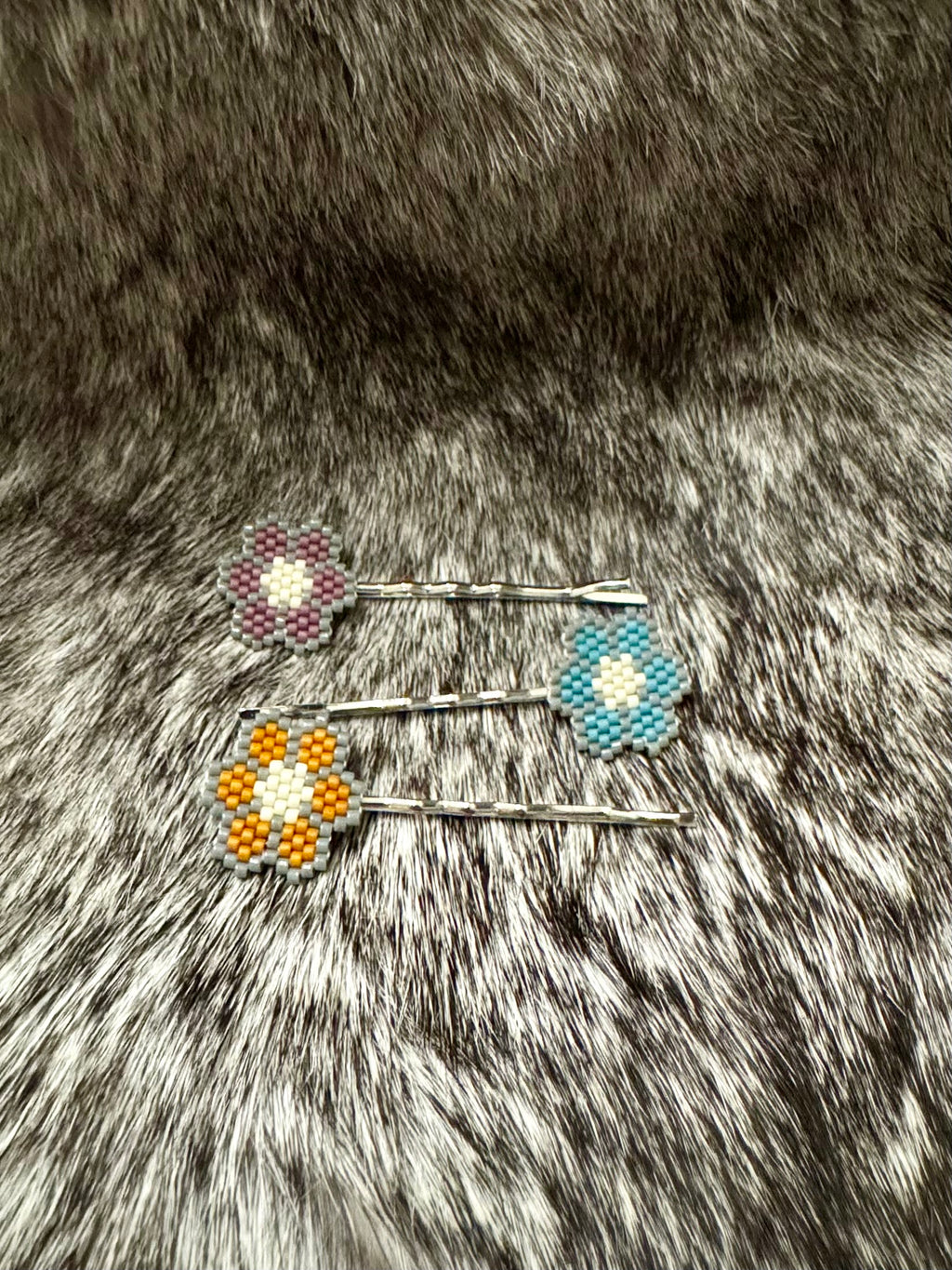 Floral hair pin set