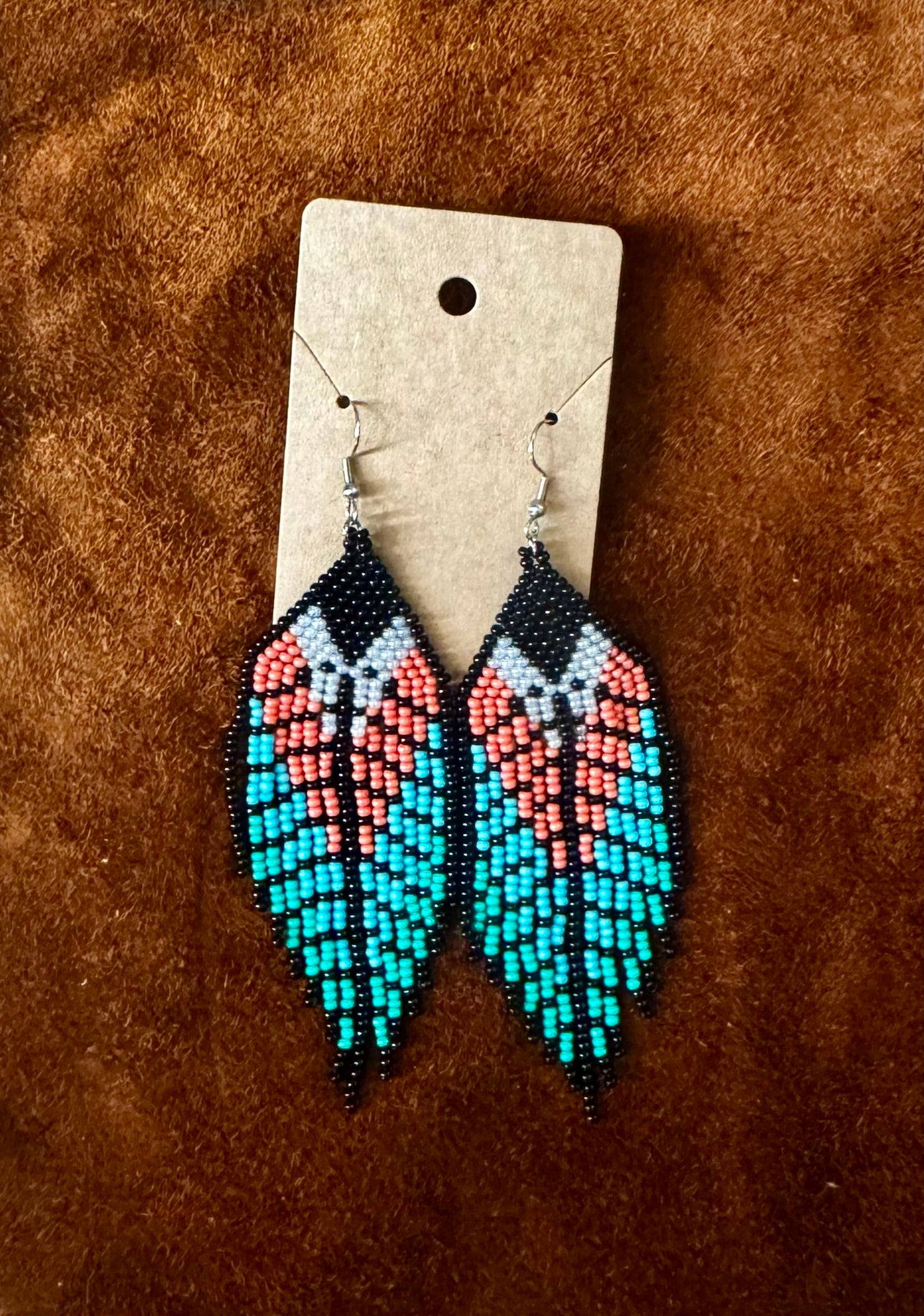 First Touch of Sunset - Feather design