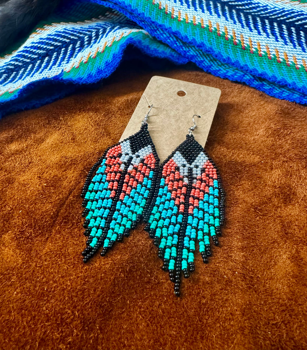 First Touch of Sunset - Feather design