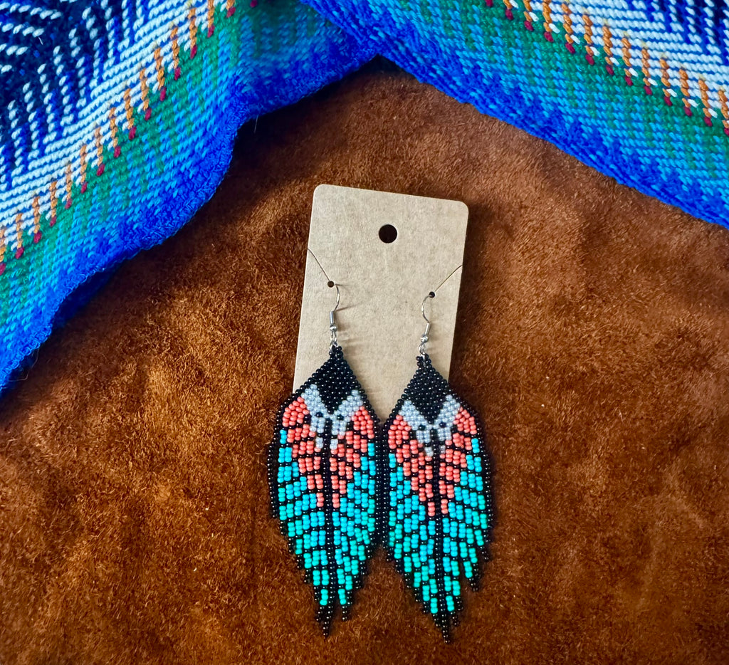 First Touch of Sunset - Feather design