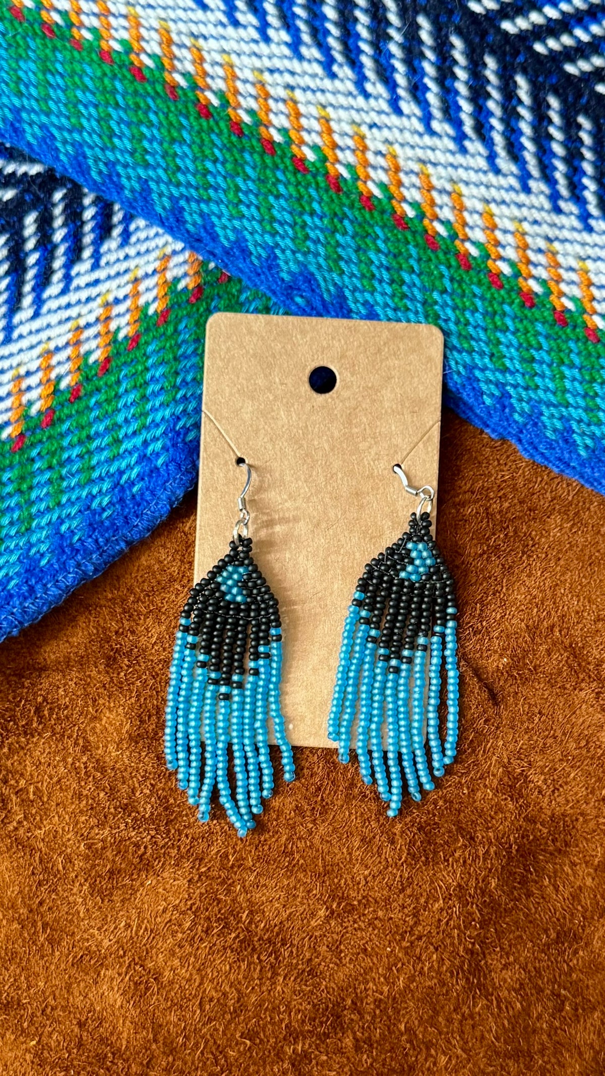 Mini Moons - Indigenous Made Seed Bead Earrings