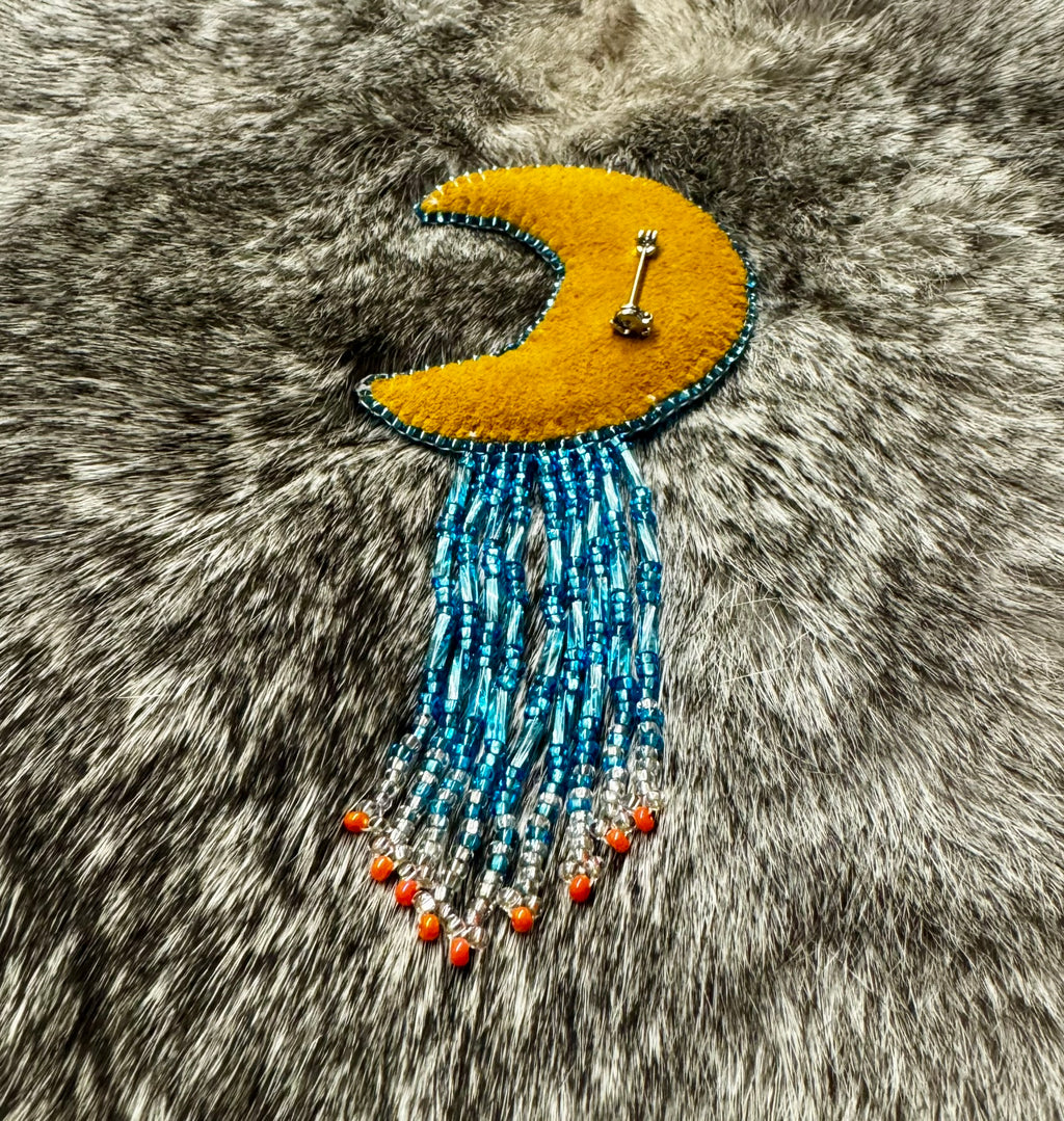 Métis Floral Moon - Sash Pin, Hat Pin