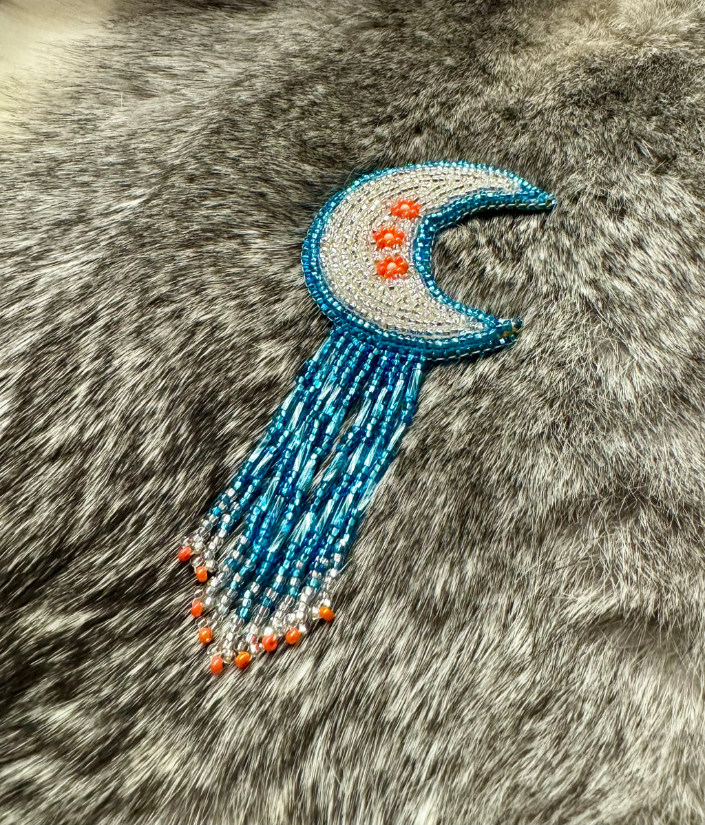 Métis Floral Moon - Sash Pin, Hat Pin