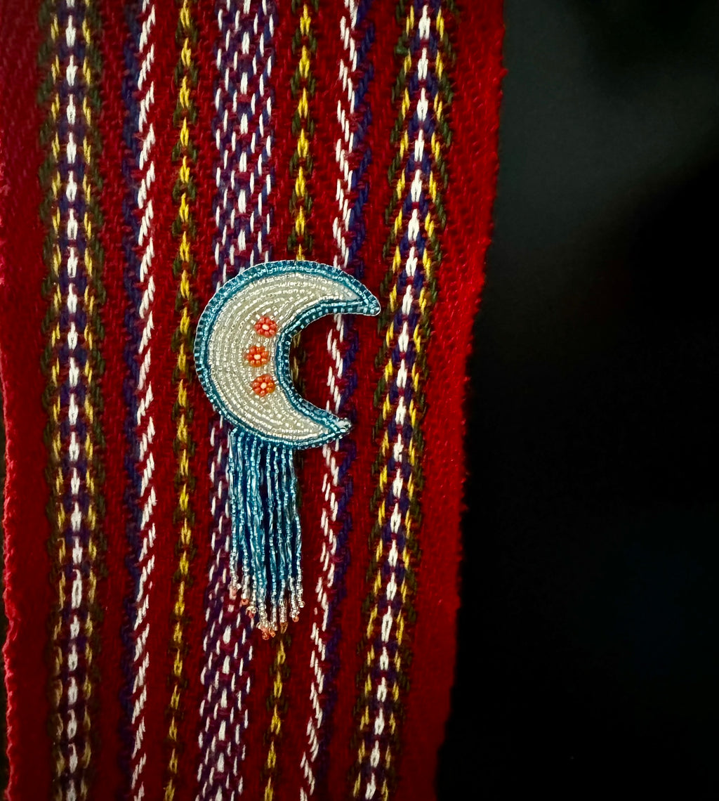 Métis Floral Moon - Sash Pin, Hat Pin