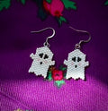 Lil Spook - Ghost themed earrings - Metis made